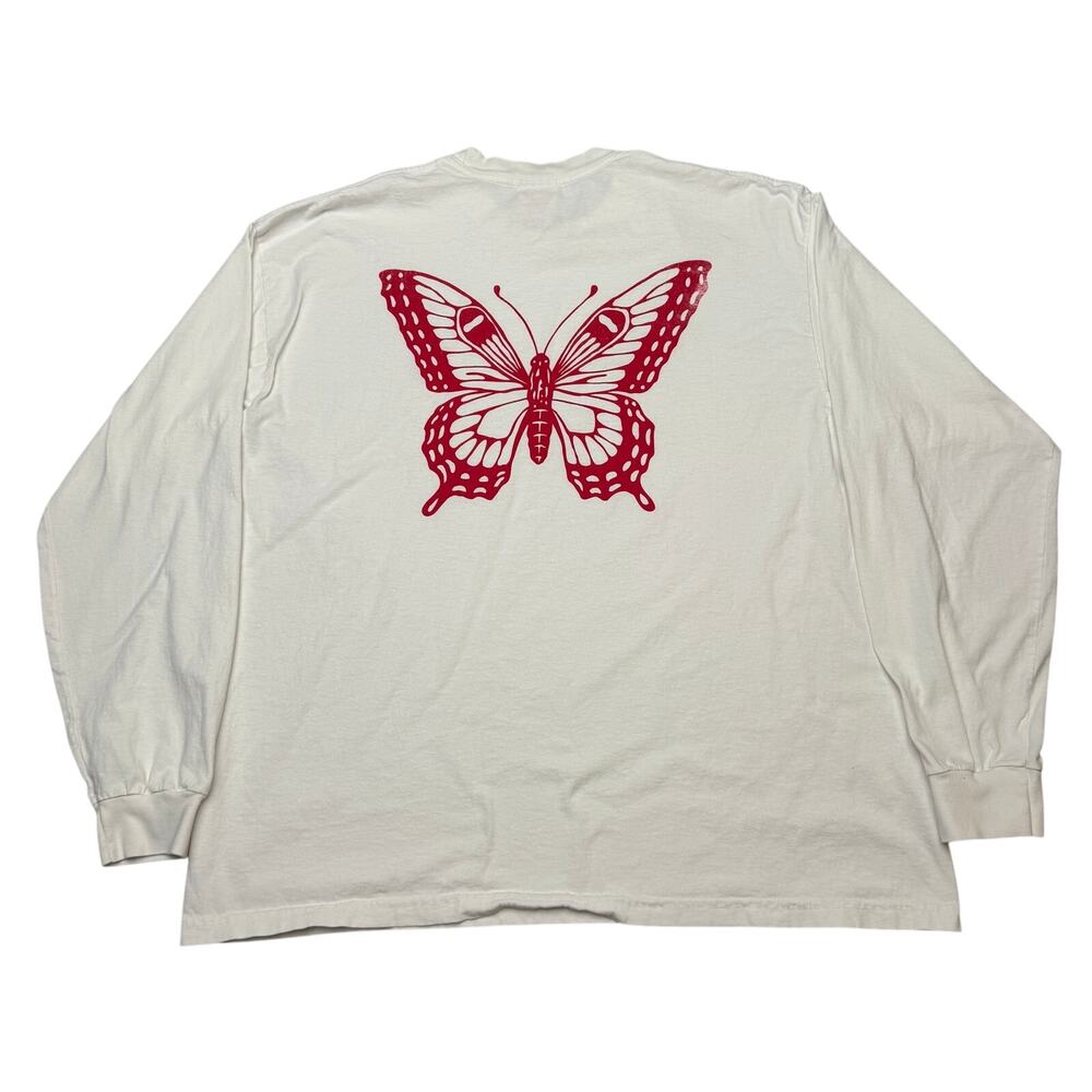 Girls Don't Cry Butterfly Long Sleeve T Shirt Men's XL Streetwear